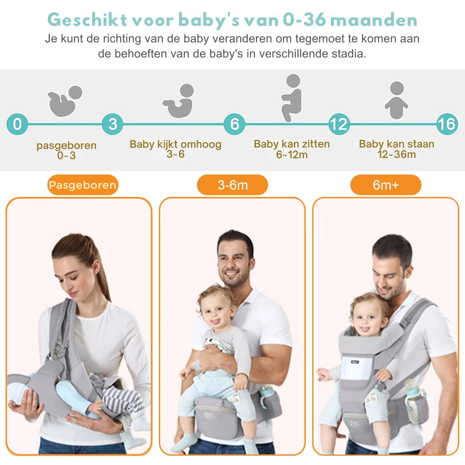 ErgoEase™ Multifunctionele Draagzak